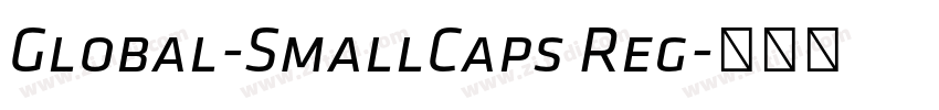 Global-SmallCaps Reg字体转换
